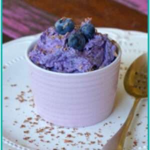 5 Minute Blueberry Mousse