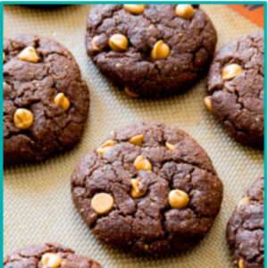 Flourless Peanut Butter Brownie Cookies
