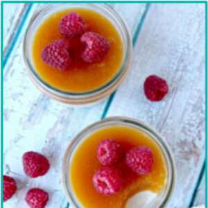 Panna Cotta With Peach Compote